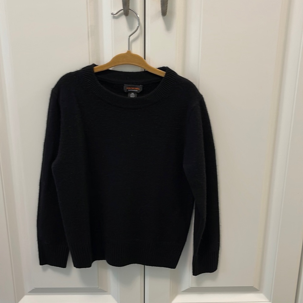 Kid’s JCrew black 100% cashmere sweater